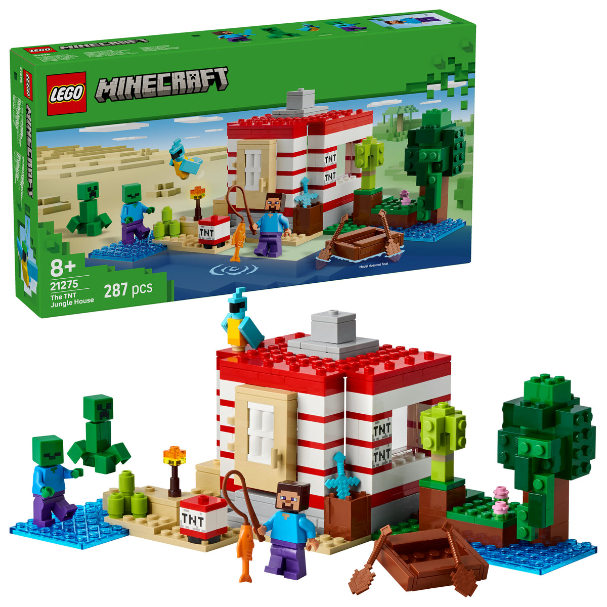 LEGO® Minecraft® Das TNT-Dschungelhaus (21275)