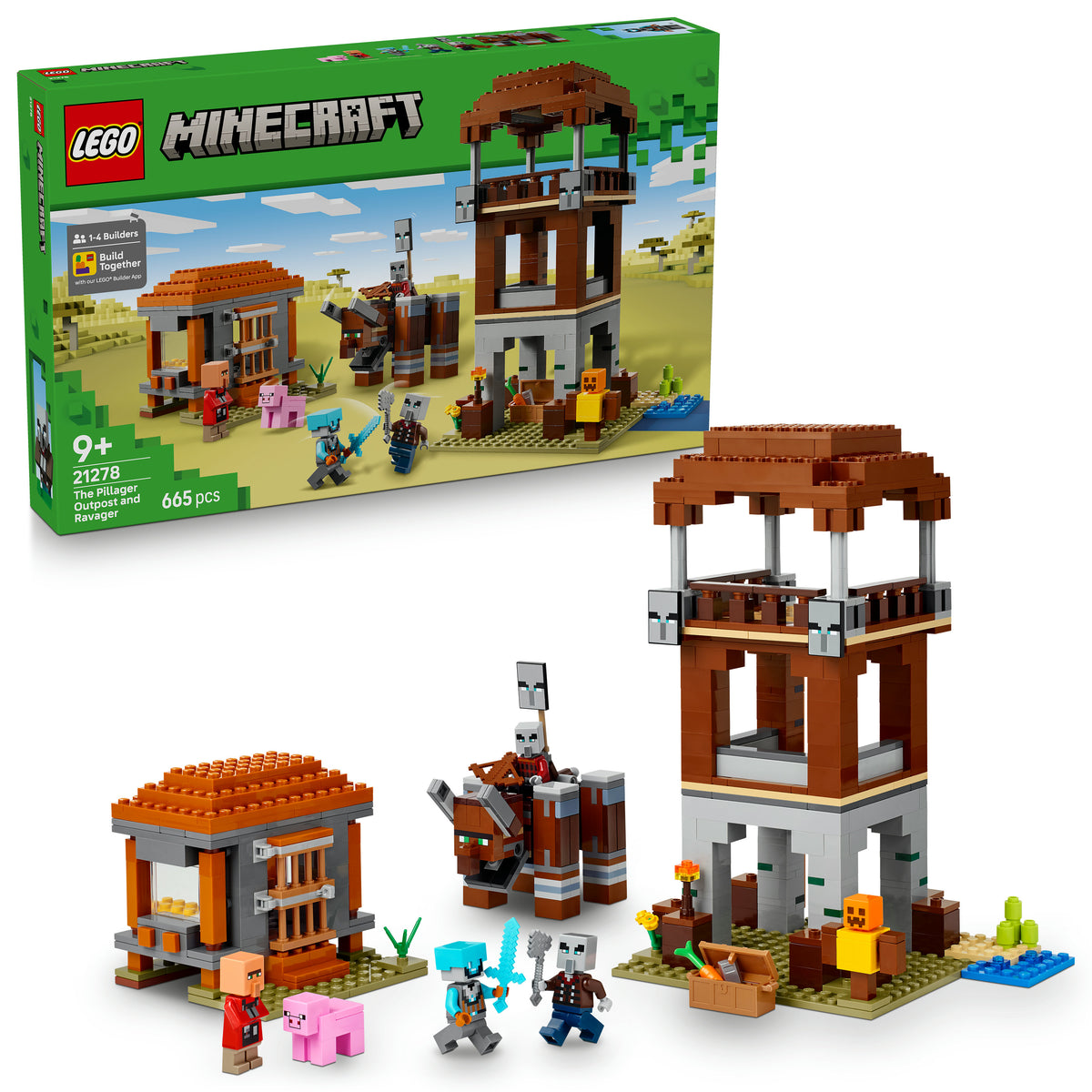 LEGO® Minecraft® Ein Verwüster am Plünderer-Außenposten (21278)