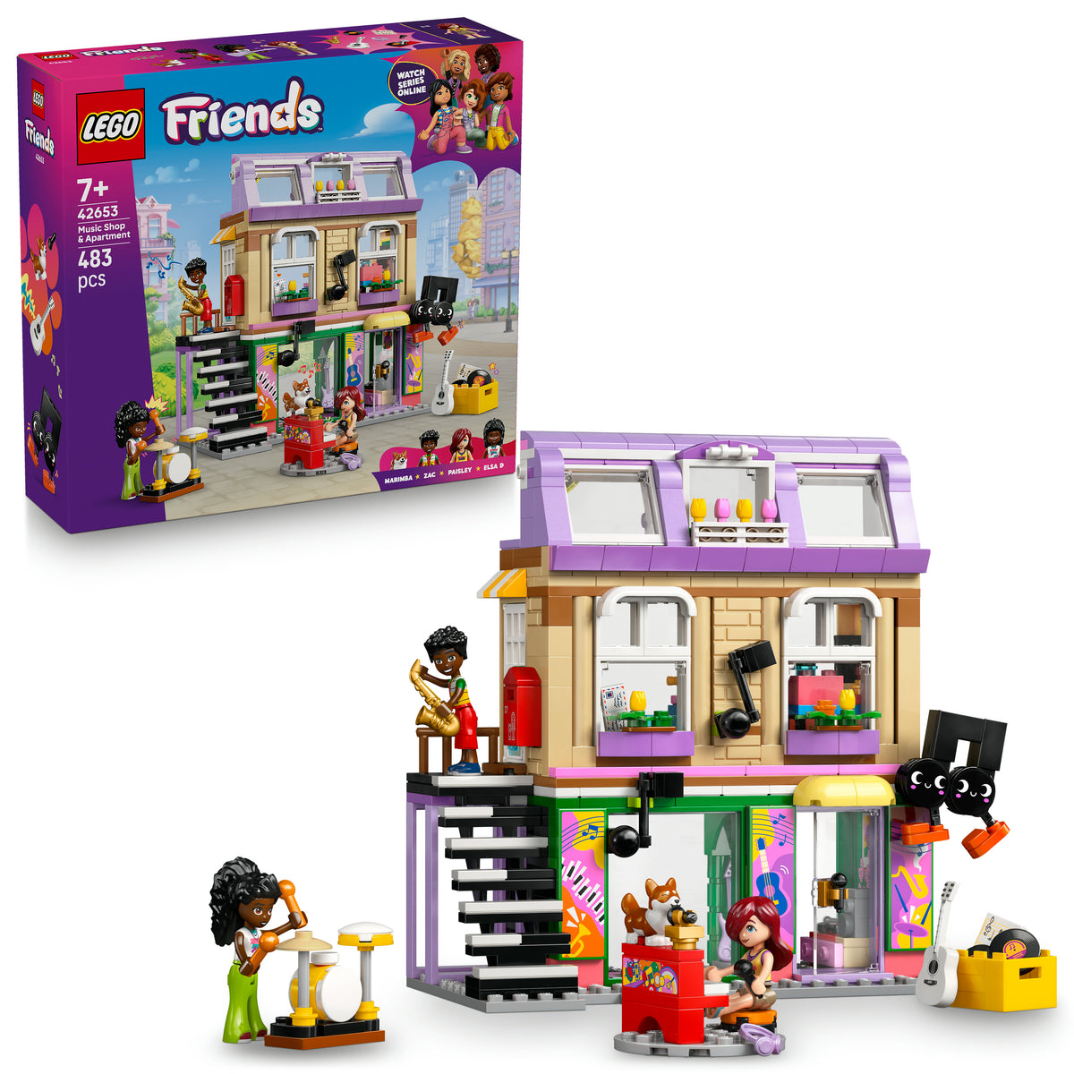 LEGO® Friends Musikladen & Wohnung (42653)