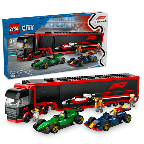 LEGO® City F1® Transporter mit RB20 & AMR24 F1® Rennautos (60445)