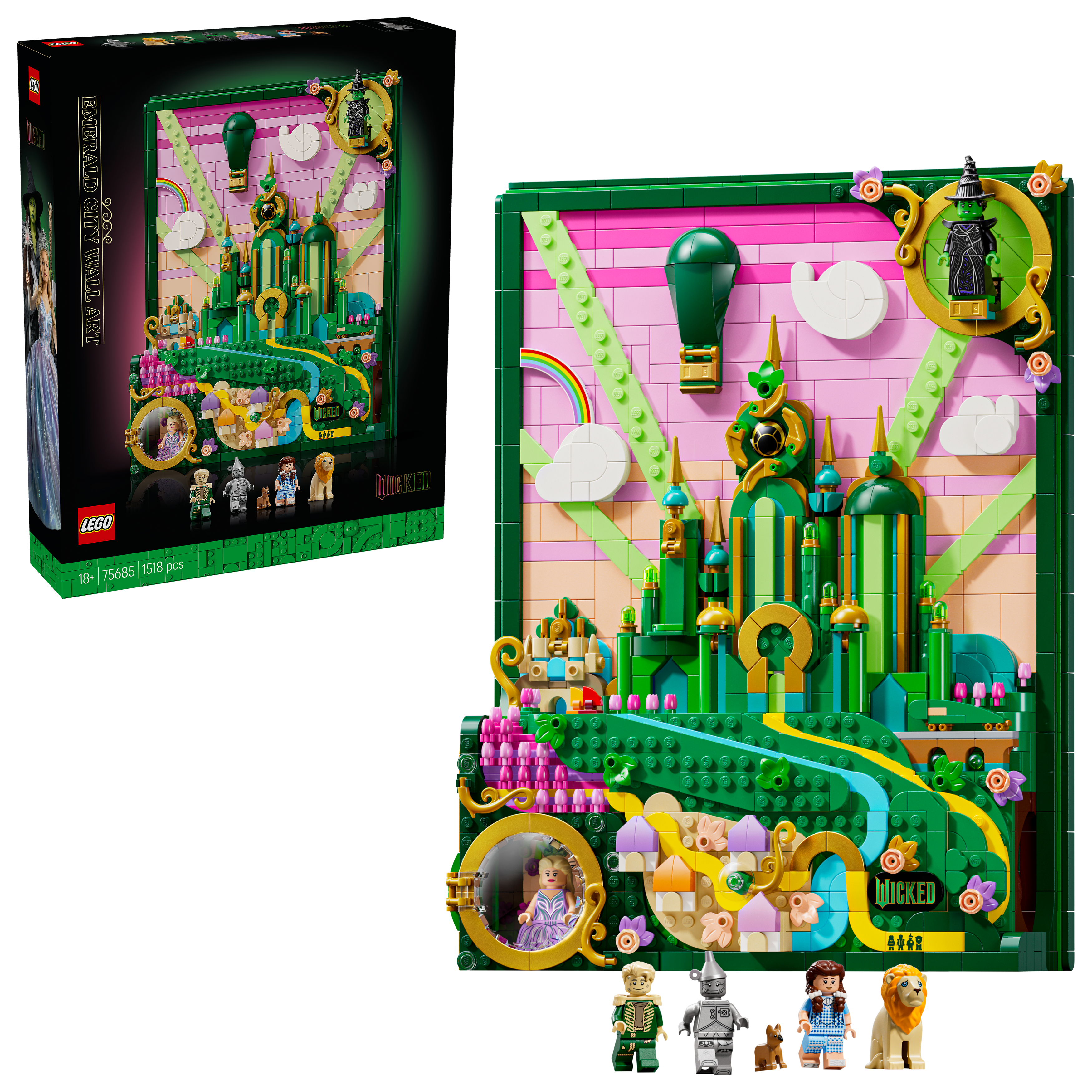 LEGO Wicked Emerald City Wandkunst (75685) – Set neu und versiegelt