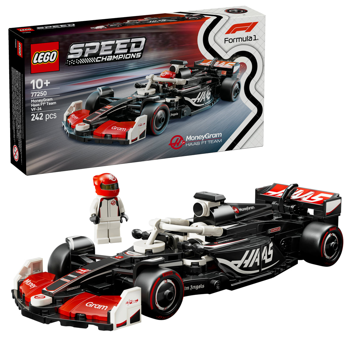 LEGO® Speed Champions MoneyGram Haas F1® Team VF-24 Rennauto (77250)
